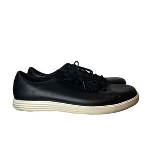 Men’s Cole Haan Grand Crosscourt Shoes Black Leather Comfort Low Sneakers